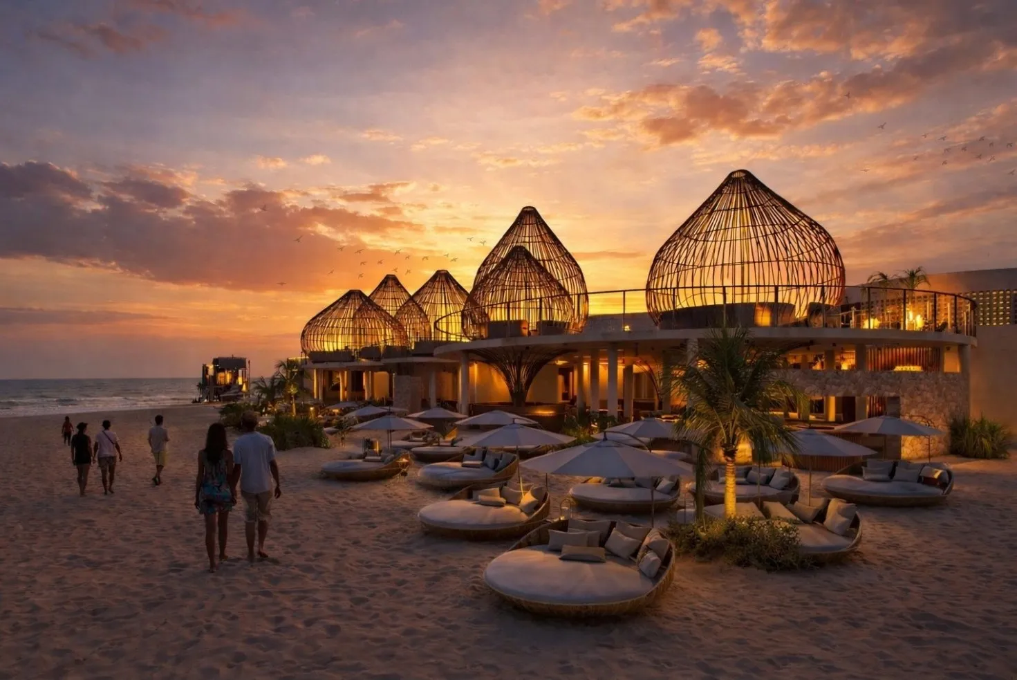 Playaviva Santa Clara al atardecer